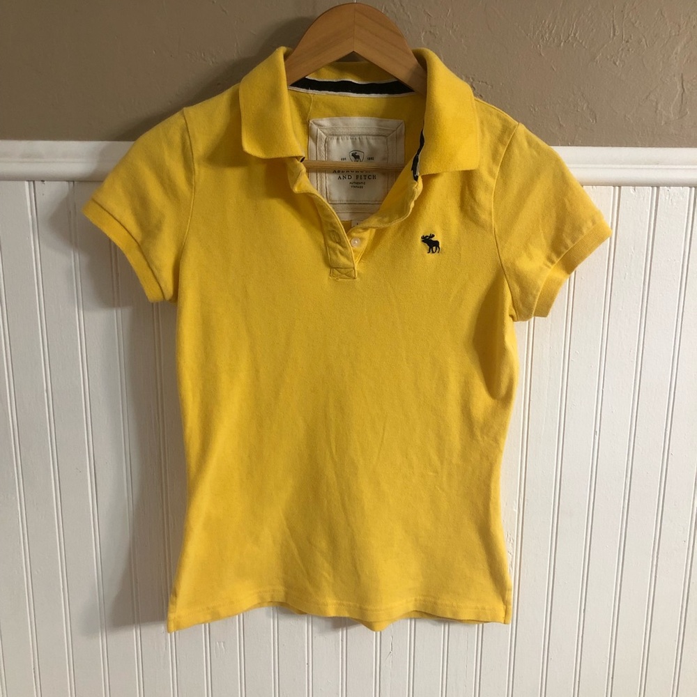 Abercrombie Yellow Polo